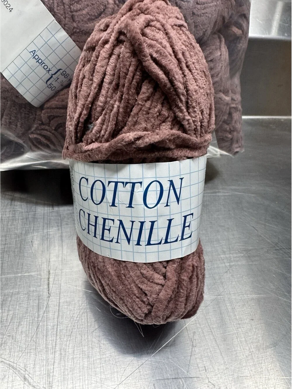Crystal Palace Yarn Cotton Chenille Shade 9024 Mauve 15 Skein Lot